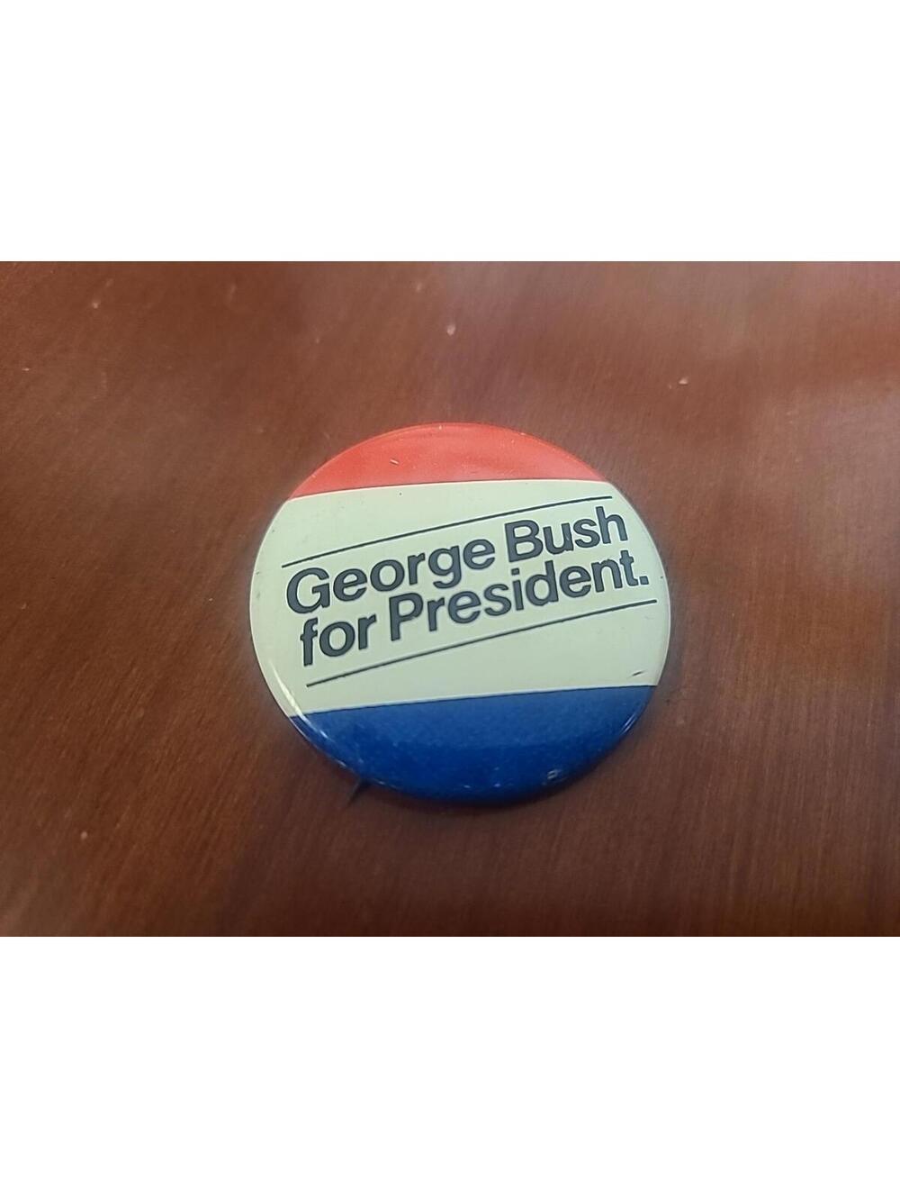 1980 George H.W Bush Presidential Election Campaign Vtg Pinback Button Political